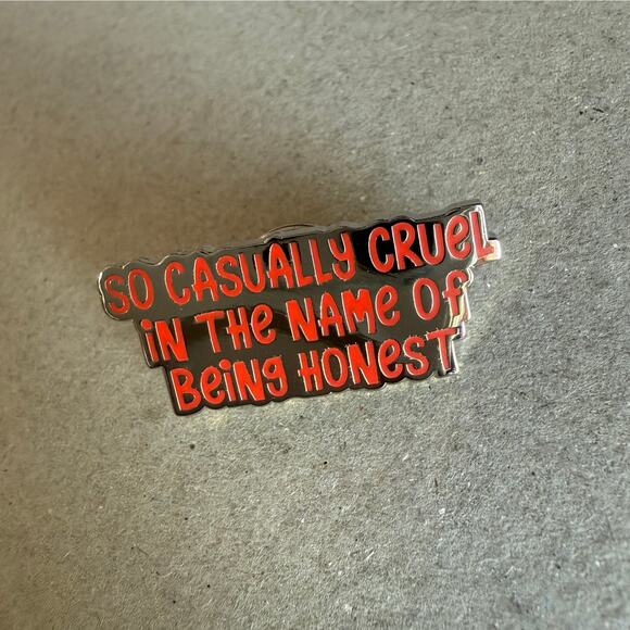 All Too Well Casually Cruel Taylor Swift Enamel Lapel Pin - Picture 1 of 2